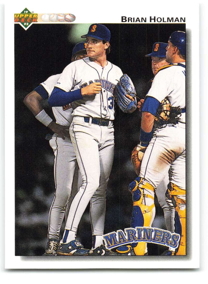 1992 Upper Deck #595 Brian Holman  Seattle Mariners  Image 1