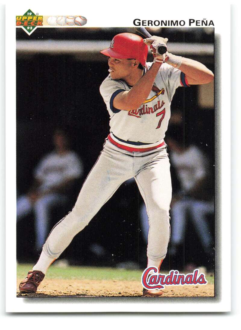 1992 Upper Deck #596 Geronimo Pena  St. Louis Cardinals  Image 1