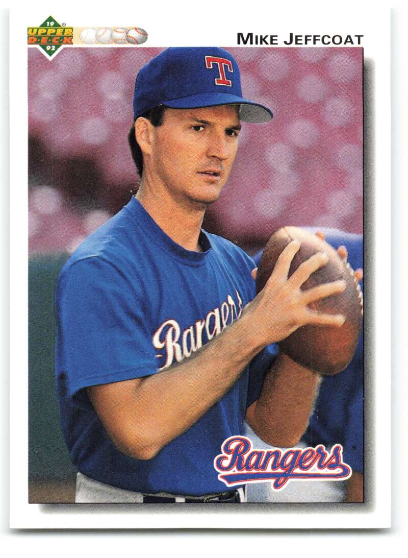 1992 Upper Deck #597 Mike Jeffcoat  Texas Rangers  Image 1