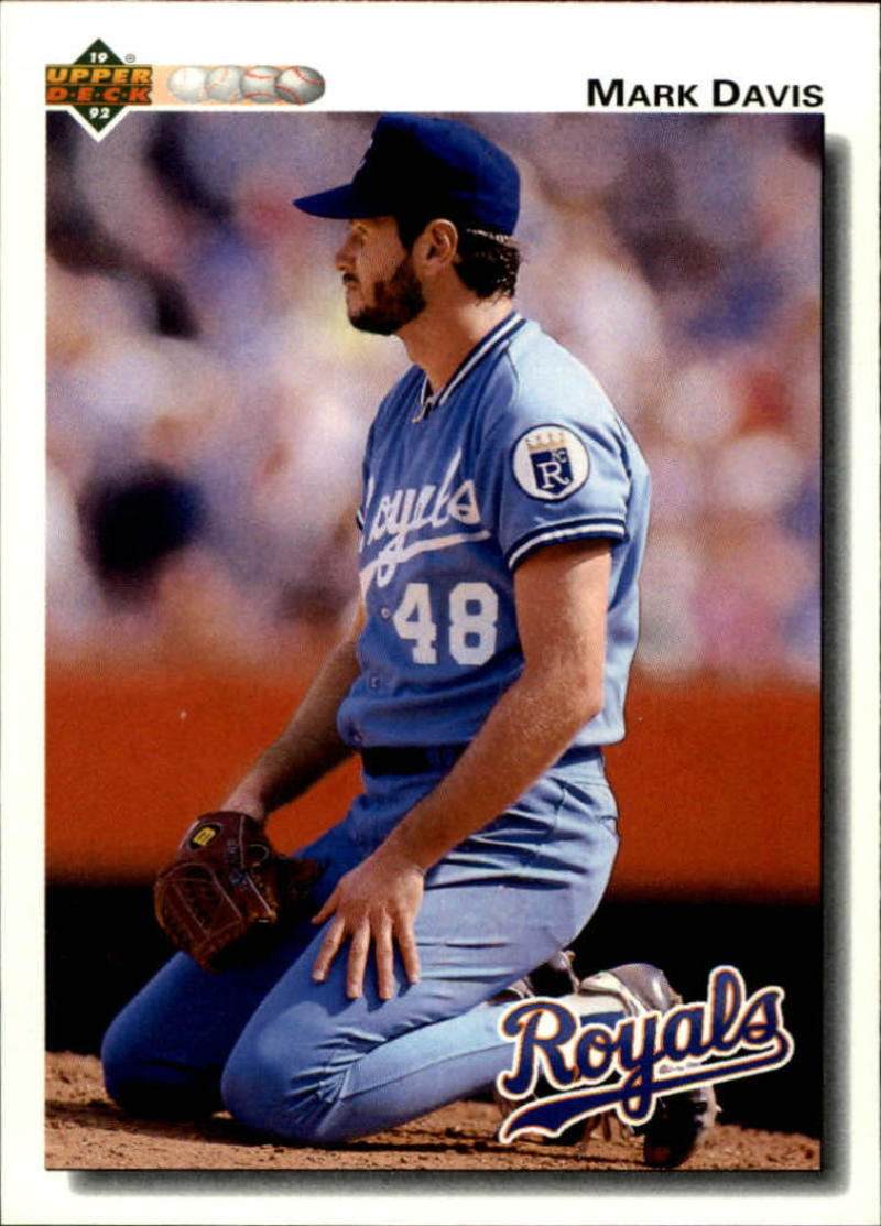 1992 Upper Deck #607 Mark Davis  Kansas City Royals  Image 1