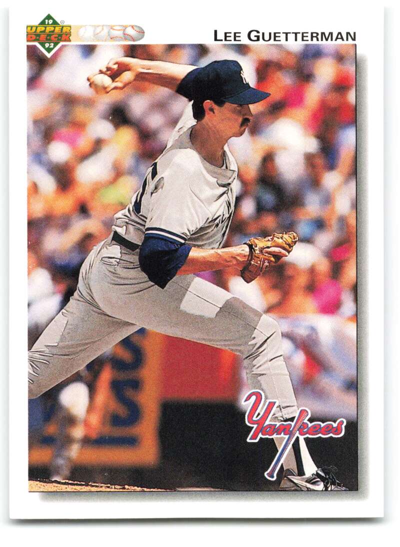 1992 Upper Deck #610 Lee Guetterman  New York Yankees  Image 1