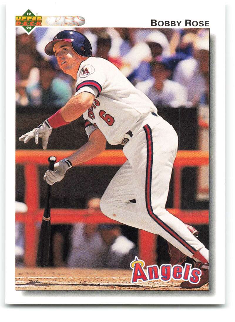 1992 Upper Deck #611 Bobby Rose  California Angels  Image 1