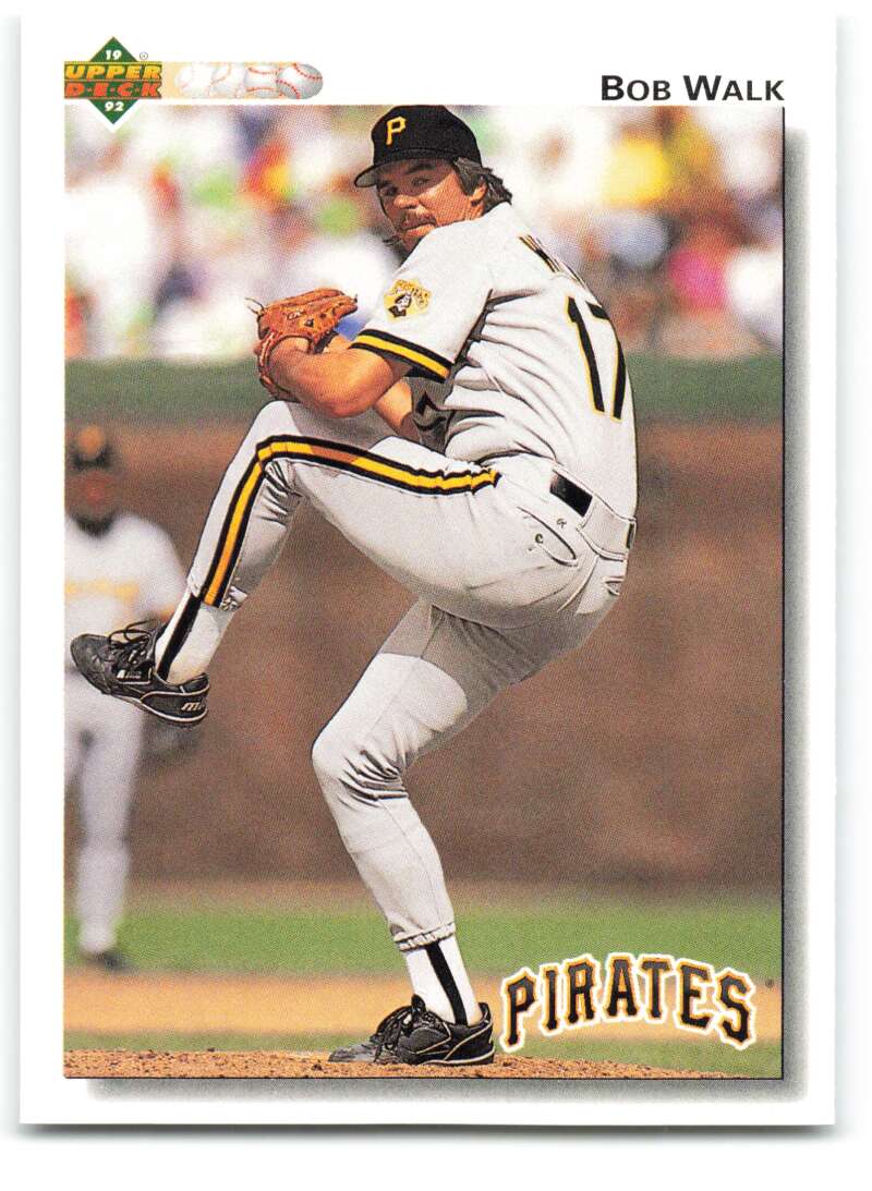 1992 Upper Deck #619 Bob Walk  Pittsburgh Pirates  Image 1