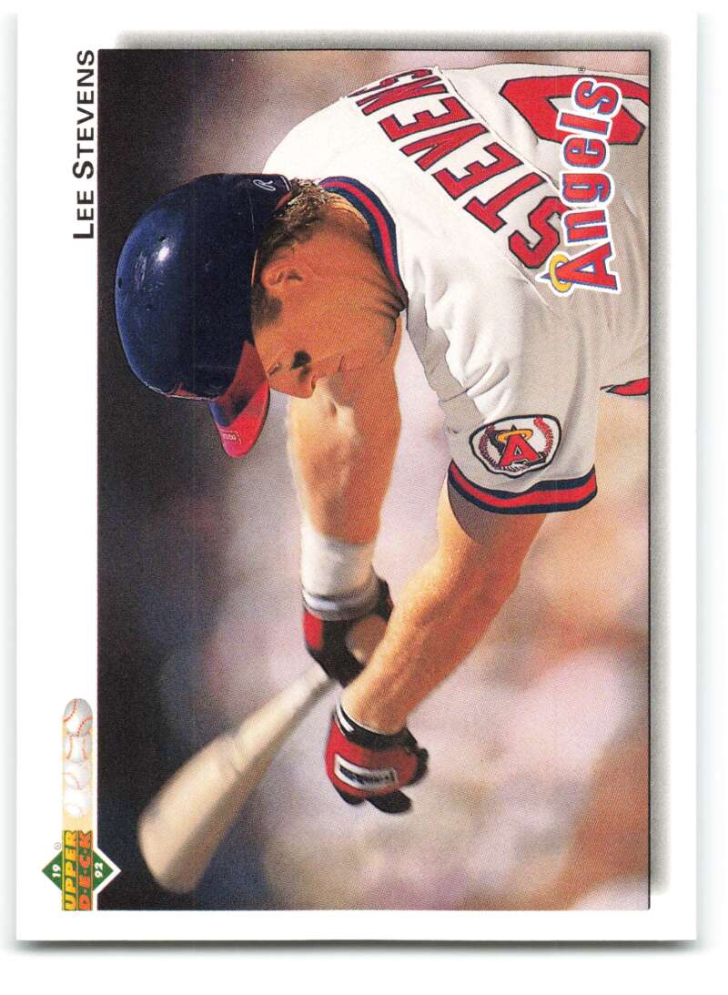 1992 Upper Deck #634 Lee Stevens  California Angels  Image 1