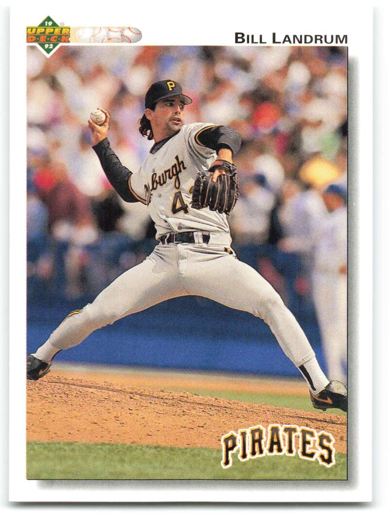 1992 Upper Deck #636 Bill Landrum  Pittsburgh Pirates  Image 1
