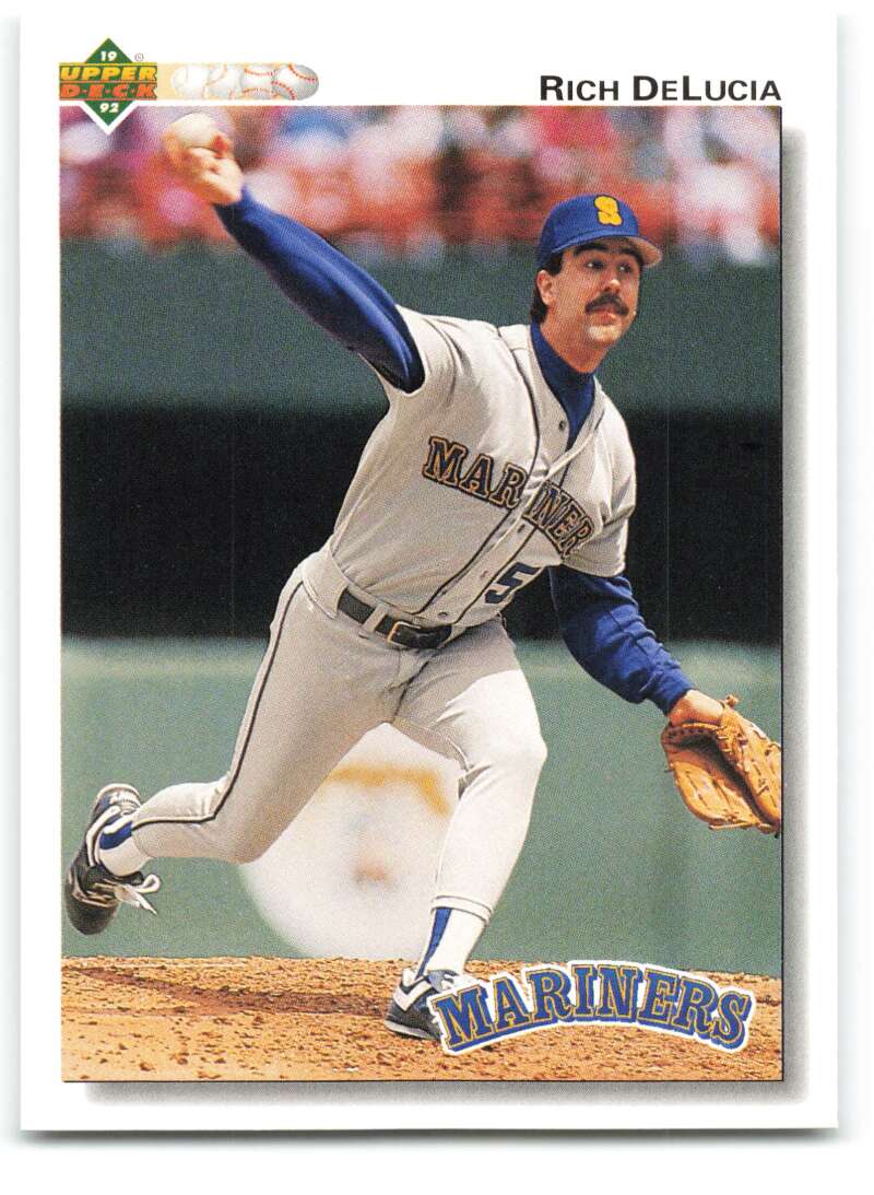 1992 Upper Deck #637 Rich DeLucia  Seattle Mariners  Image 1