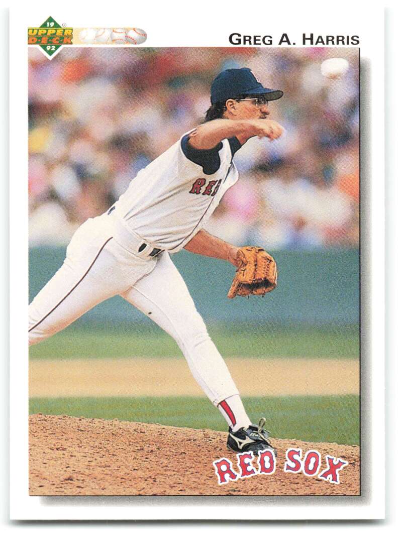 1992 Upper Deck #658 Greg Harris  Boston Red Sox  Image 1