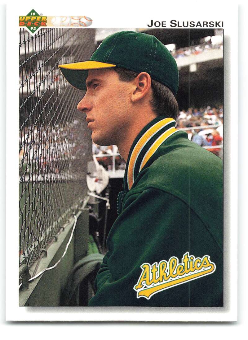 1992 Upper Deck #663 Joe Slusarski  Oakland Athletics  Image 1