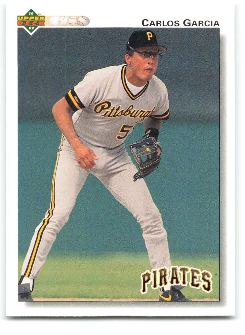 1992 Upper Deck #665 Carlos Garcia  Pittsburgh Pirates  Image 1