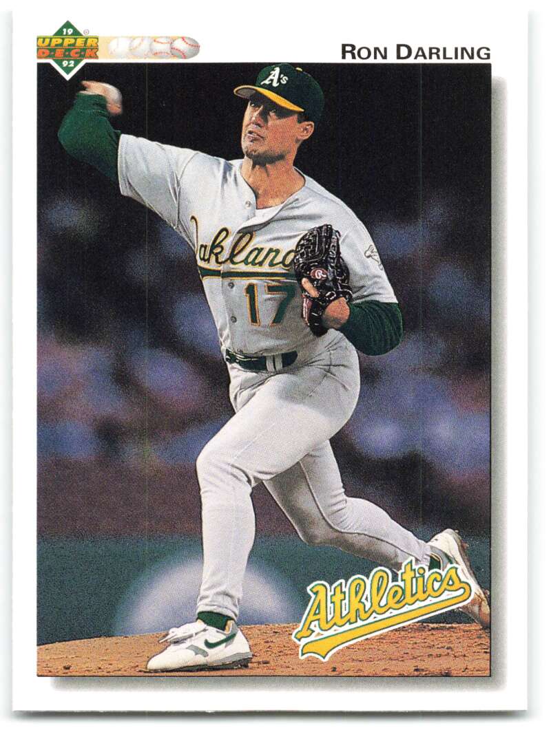 1992 Upper Deck #669 Ron Darling  Oakland Athletics  Image 1