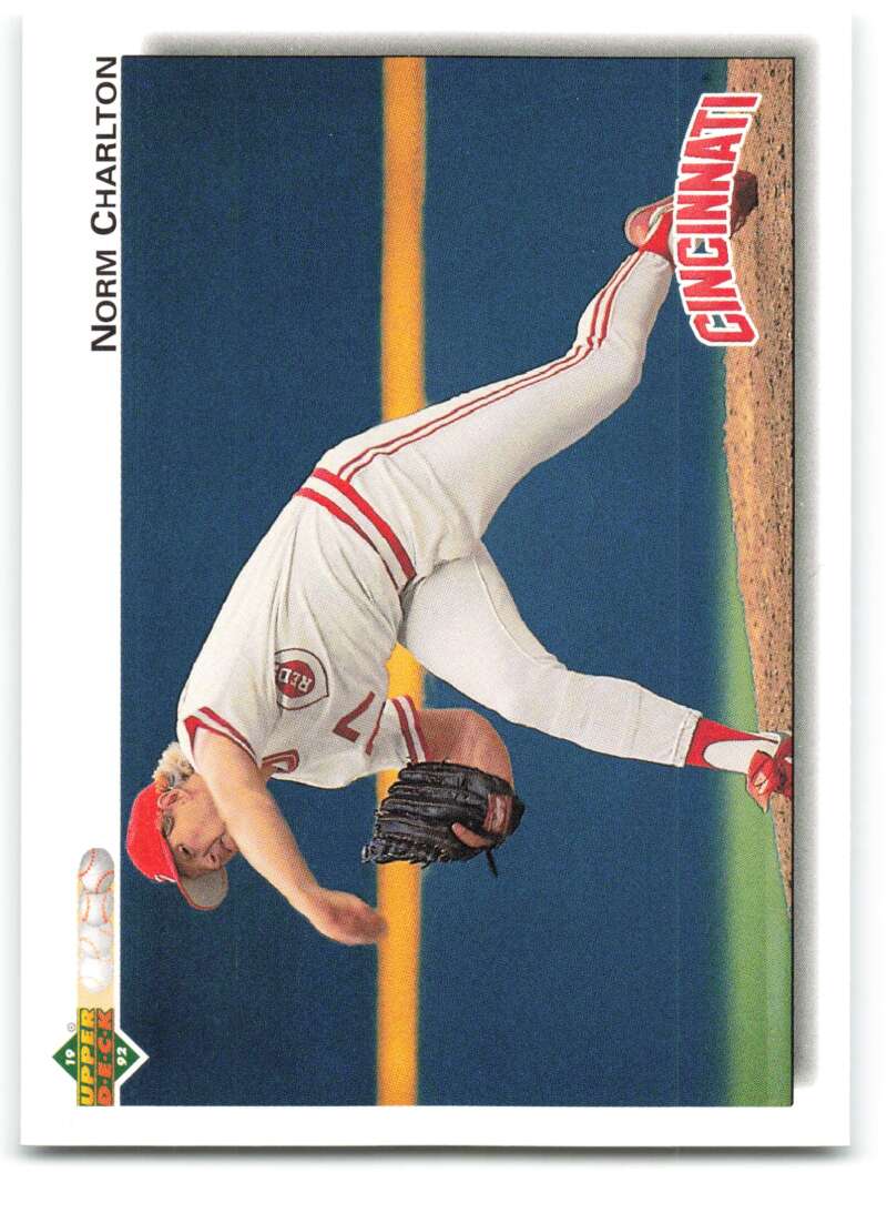 1992 Upper Deck #677 Norm Charlton  Cincinnati Reds  Image 1
