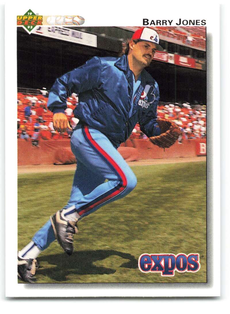 1992 Upper Deck #681 Barry Jones  Montreal Expos  Image 1