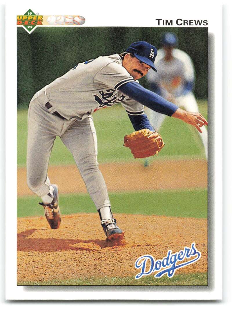 1992 Upper Deck #687 Tim Crews  Los Angeles Dodgers  Image 1