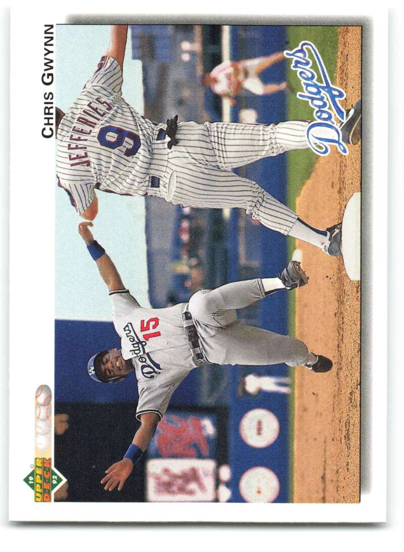 1992 Upper Deck #689 Chris Gwynn  Los Angeles Dodgers  Image 1
