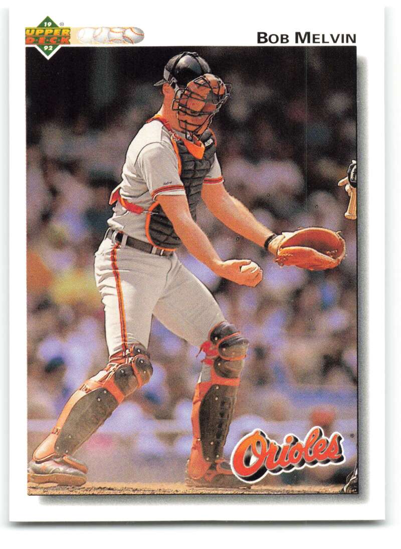 1992 Upper Deck #692 Bob Melvin  Baltimore Orioles  Image 1