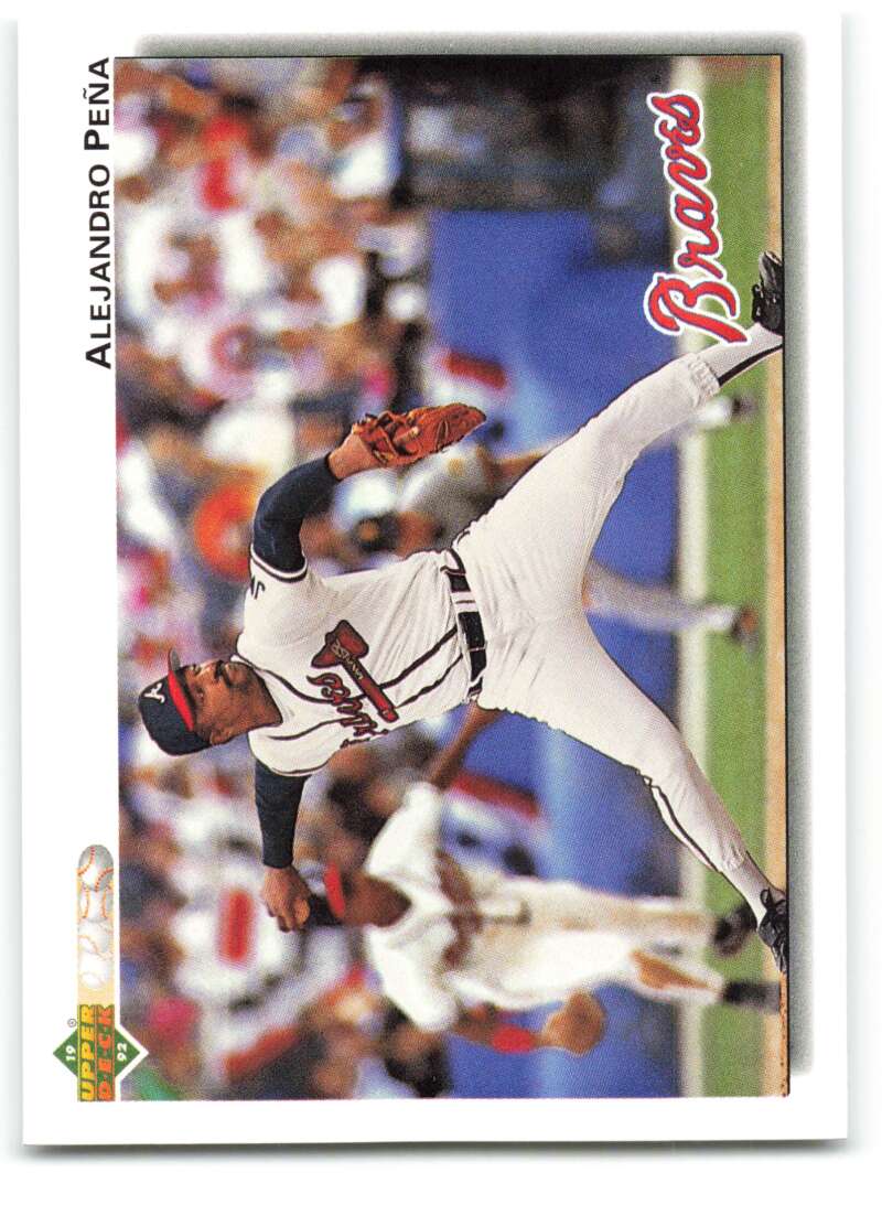 1992 Upper Deck #694 Alejandro Pena  Atlanta Braves  Image 1
