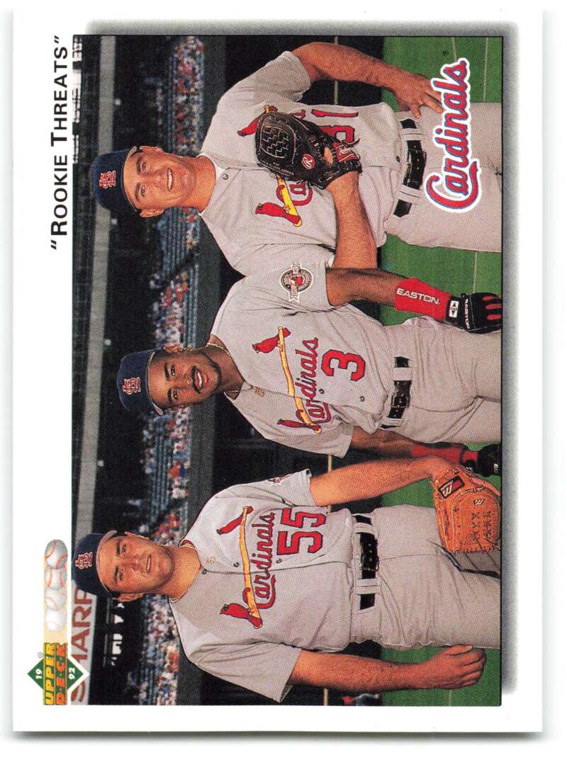 1992 Upper Deck #702 Mark Clark/Brian Jordan/Donovan Osborne   Image 1