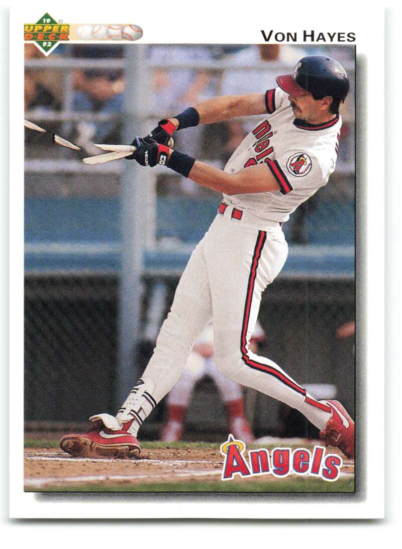 1992 Upper Deck #707 Von Hayes  California Angels  Image 1
