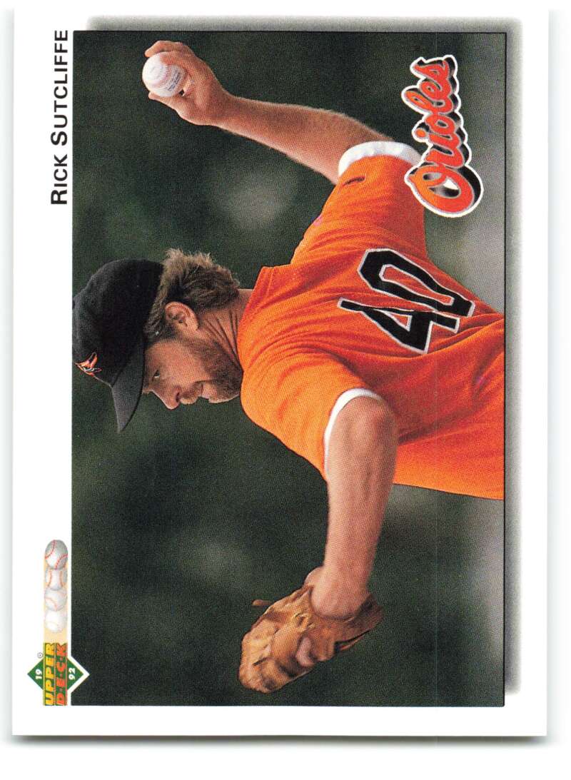 1992 Upper Deck #708 Rick Sutcliffe  Baltimore Orioles  Image 1