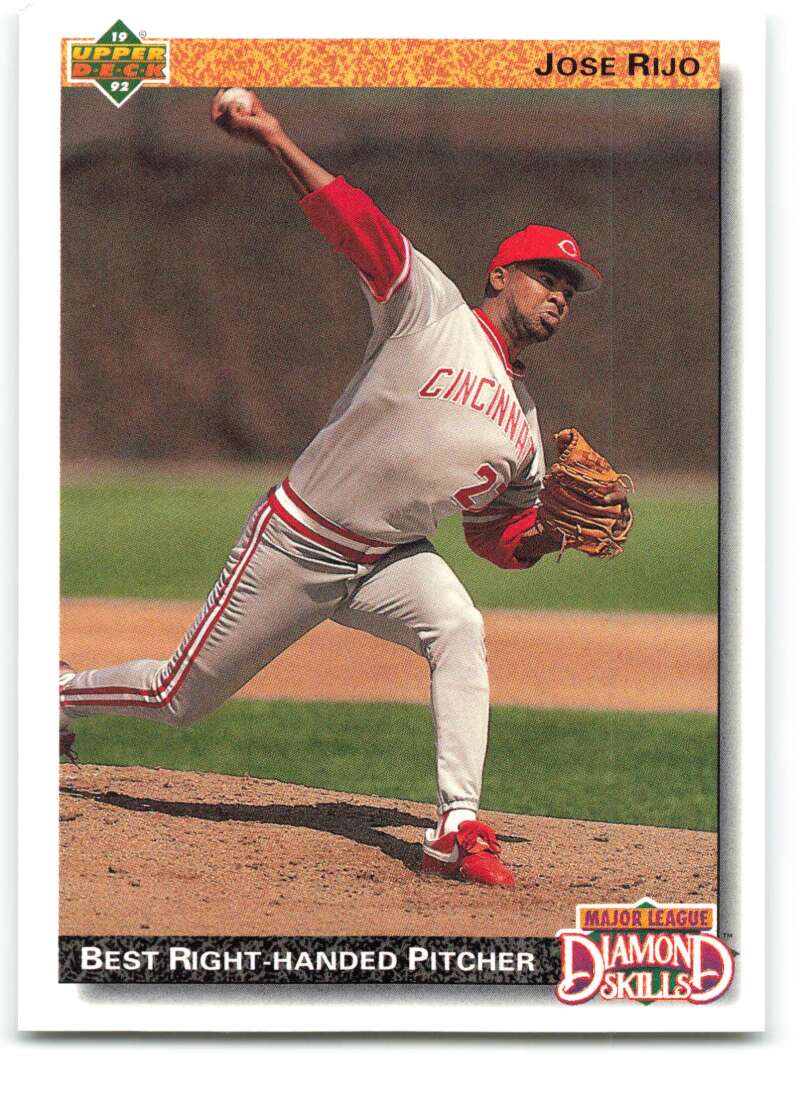 1992 Upper Deck #712 Jose Rijo DS  Cincinnati Reds  Image 1