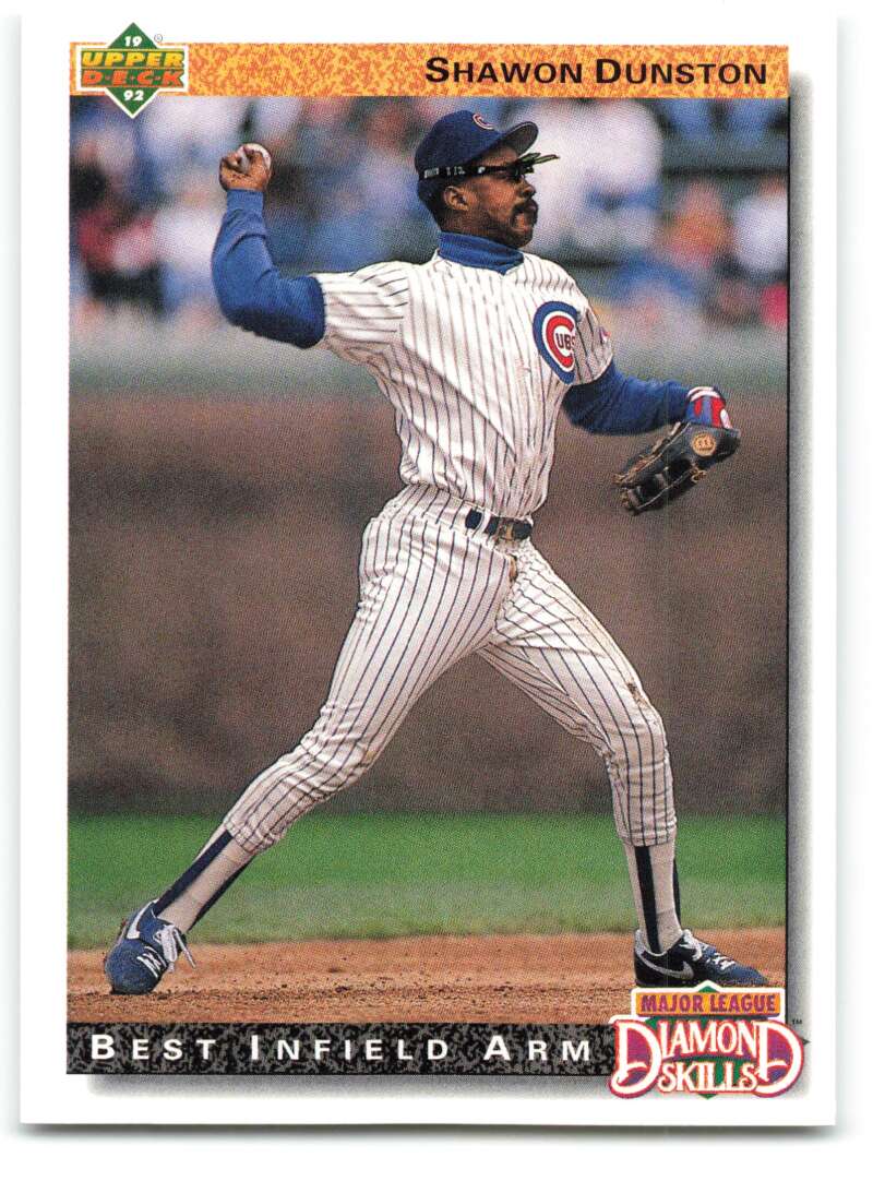 1992 Upper Deck #714 Shawon Dunston DS  Chicago Cubs  Image 1