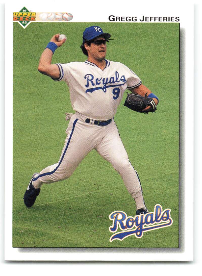 1992 Upper Deck #725 Gregg Jefferies  Kansas City Royals  Image 1