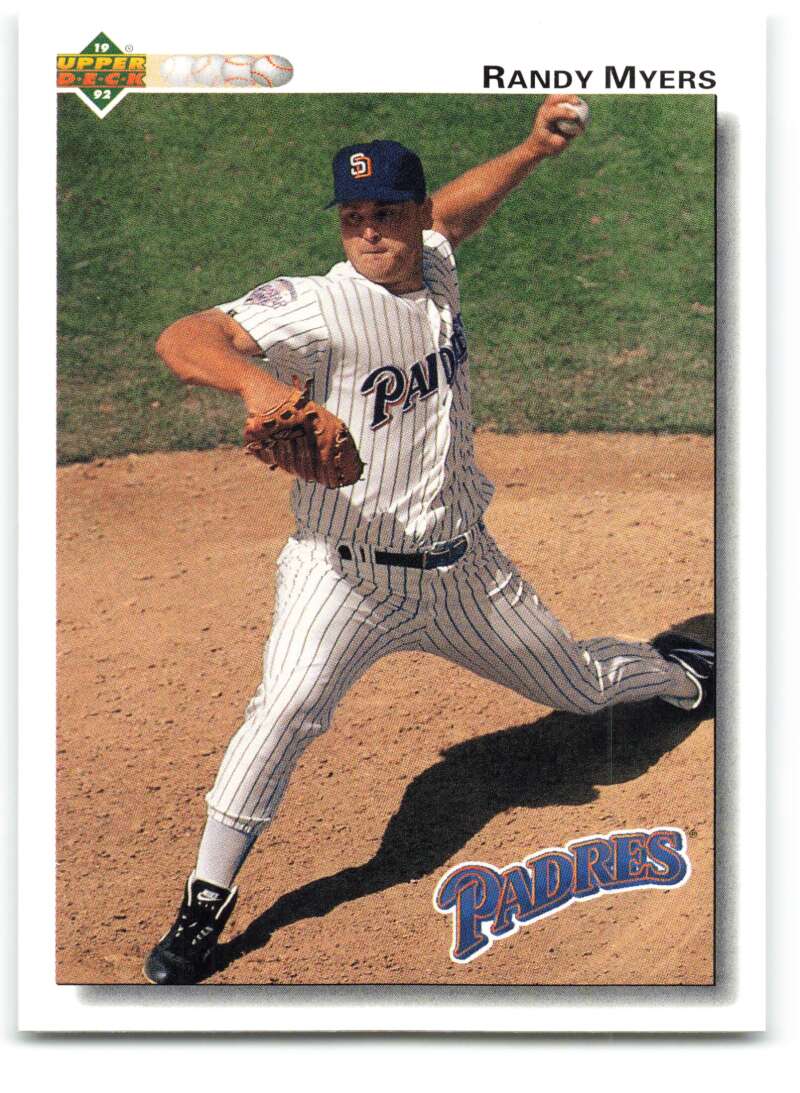 1992 Upper Deck #741 Randy Myers  San Diego Padres  Image 1