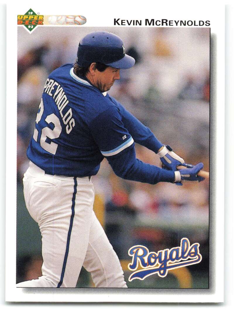 1992 Upper Deck #742 Kevin McReynolds  Kansas City Royals  Image 1