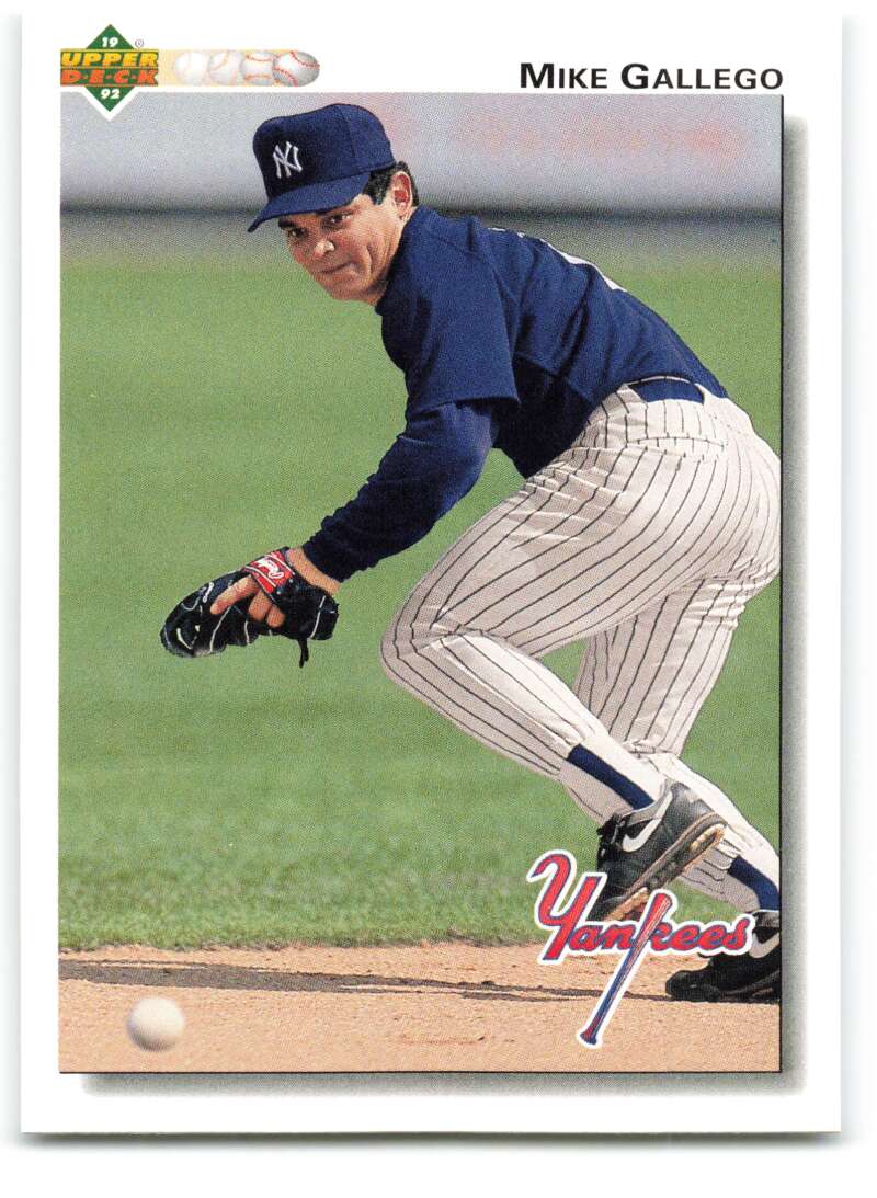 1992 Upper Deck #750 Mike Gallego  New York Yankees  Image 1