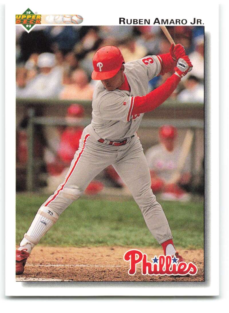 1992 Upper Deck #752 Ruben Amaro  Philadelphia Phillies  Image 1