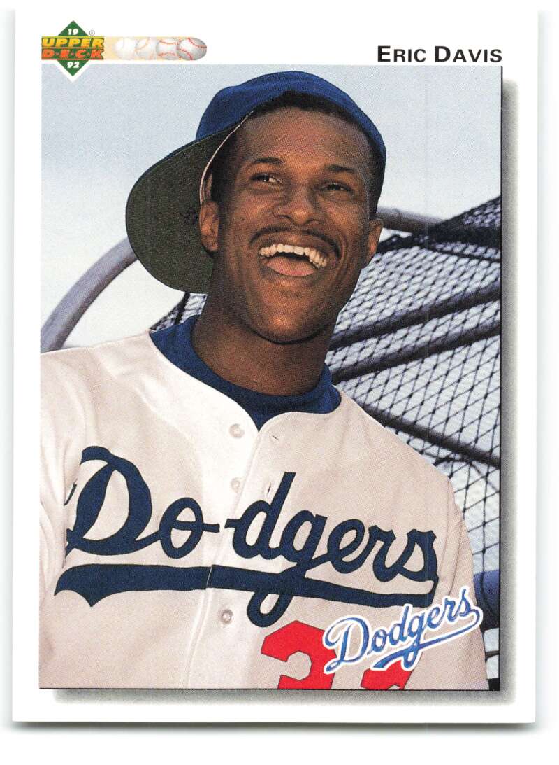 1992 Upper Deck #756 Eric Davis  Los Angeles Dodgers  Image 1