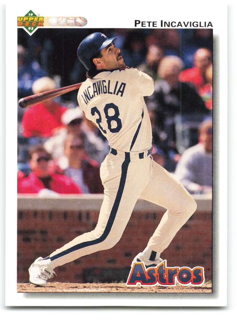 1992 Upper Deck #759 Pete Incaviglia  Houston Astros  Image 1