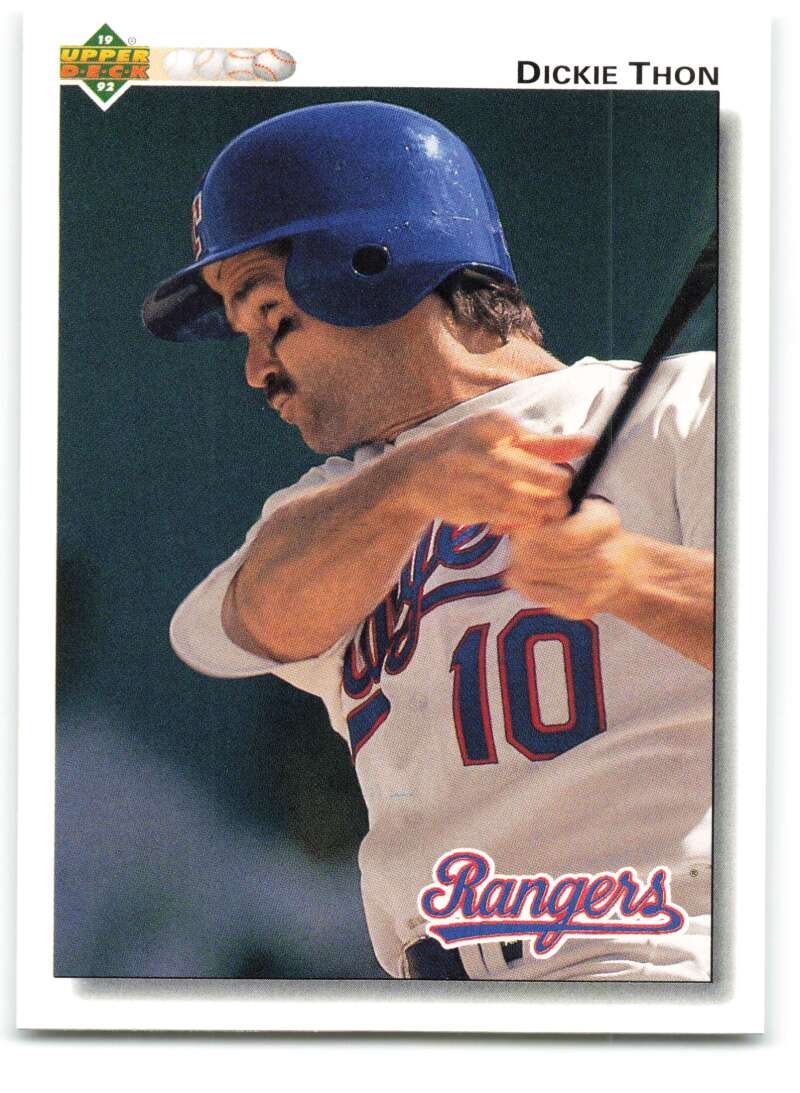 1992 Upper Deck #769 Dickie Thon  Texas Rangers  Image 1