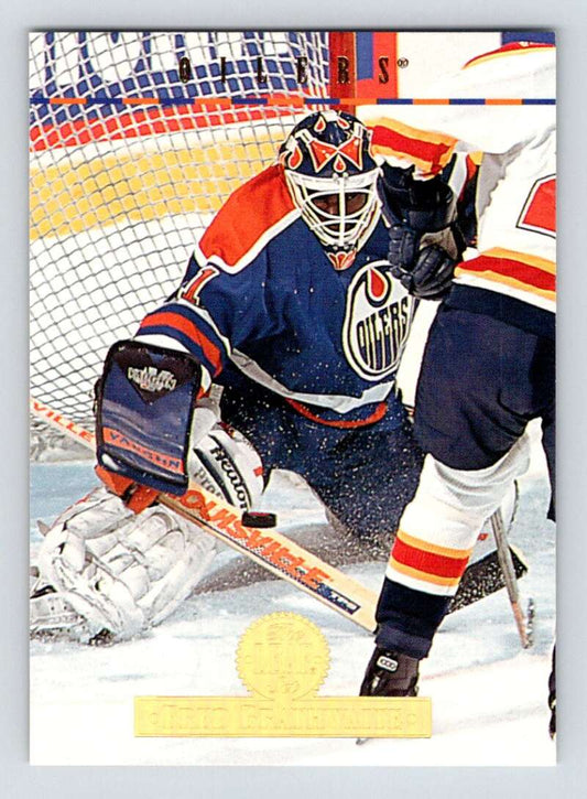 1994-95 Leaf #26 Fred Brathwaite  Edmonton Oilers  Image 1
