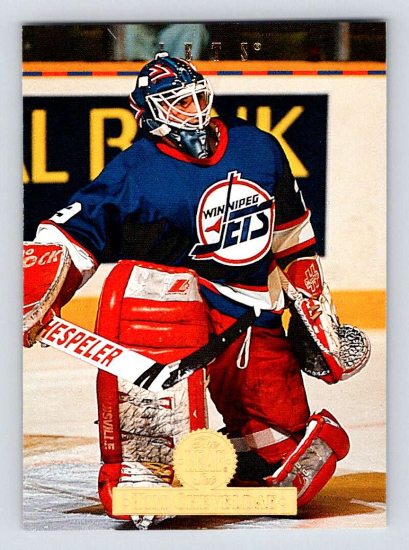 1994-95 Leaf #81 Tim Cheveldae  Winnipeg Jets  Image 1