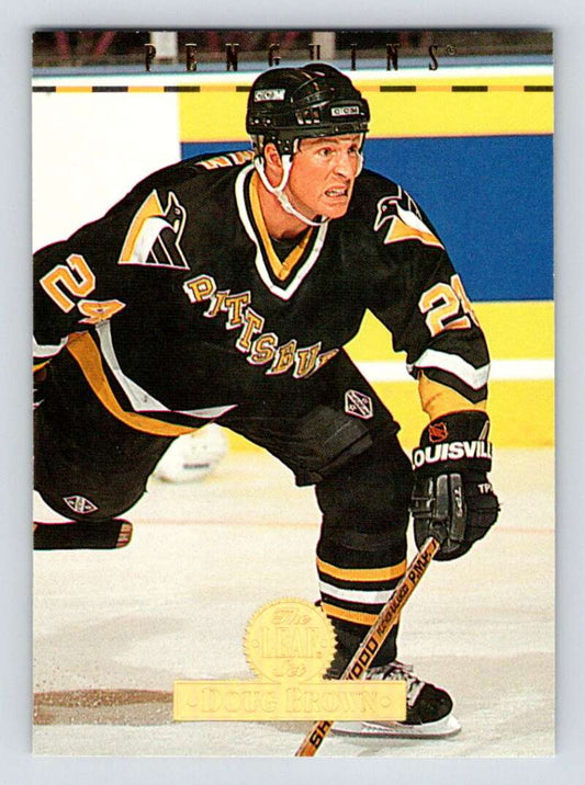 1994-95 Leaf #116 Doug Brown  Pittsburgh Penguins  Image 1