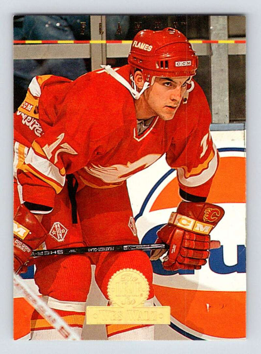 1994-95 Leaf #154 Wes Walz  Calgary Flames  Image 1