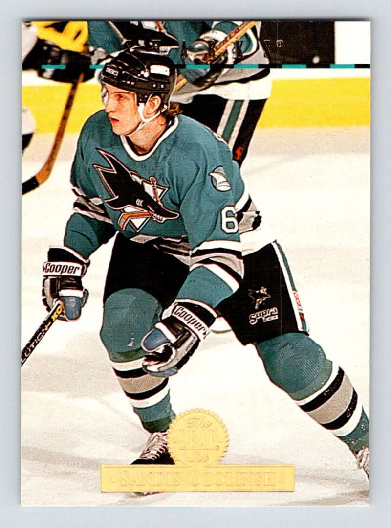 1994-95 Leaf #169 Sandis Ozolinsh  San Jose Sharks  Image 1