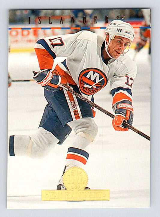 1994-95 Leaf #173 Yan Kaminsky  New York Islanders  Image 1