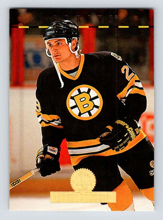 1994-95 Leaf #192 John Gruden  RC Rookie Boston Bruins  Image 1