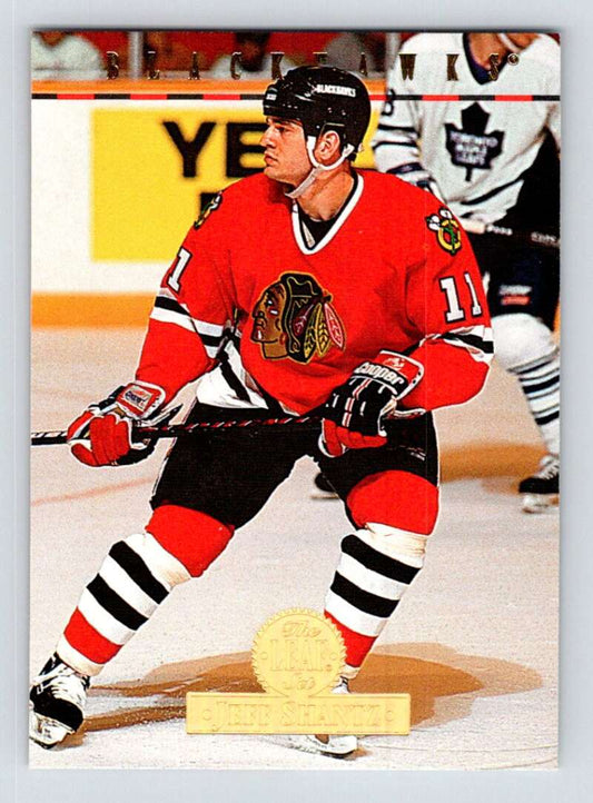 1994-95 Leaf #196 Jeff Shantz  Chicago Blackhawks  Image 1