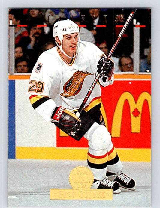 1994-95 Leaf #200 Gino Odjick  Vancouver Canucks  Image 1