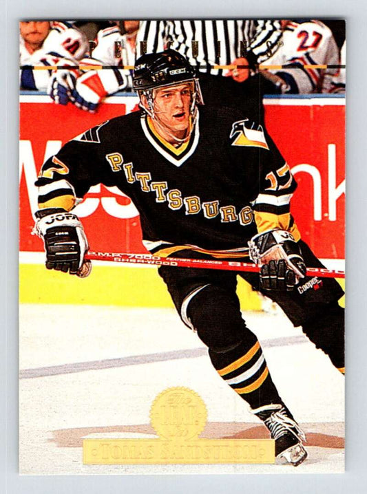 1994-95 Leaf #207 Tomas Sandstrom  Pittsburgh Penguins  Image 1