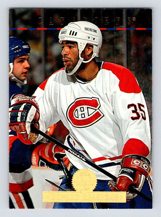 1994-95 Leaf #227 Donald Brashear  RC Rookie Montreal Canadiens  Image 1