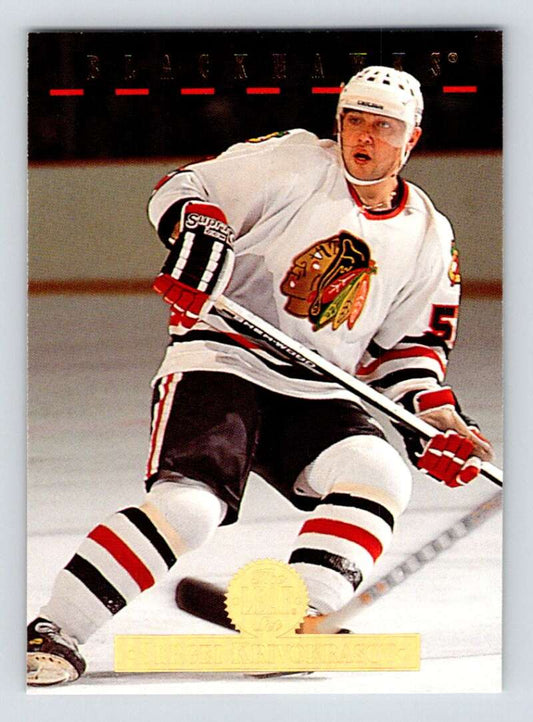 1994-95 Leaf #238 Sergei Krivokrasov  Chicago Blackhawks  Image 1