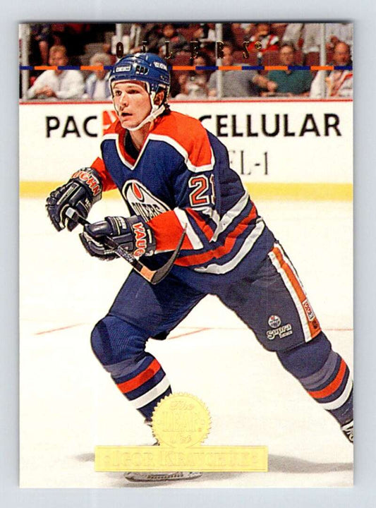 1994-95 Leaf #244 Igor Kravchuk  Edmonton Oilers  Image 1