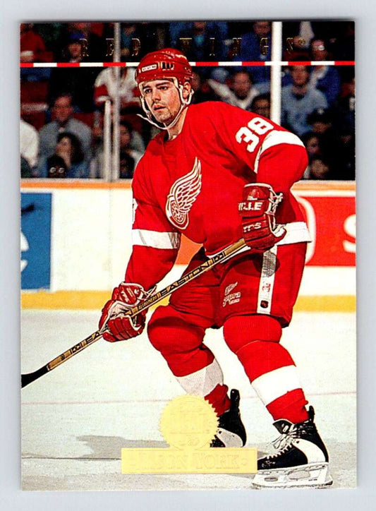 1994-95 Leaf #275 Jason York  RC Rookie Detroit Red Wings  Image 1