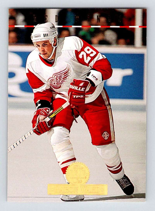 1994-95 Leaf #312 Aaron Ward  Detroit Red Wings  Image 1