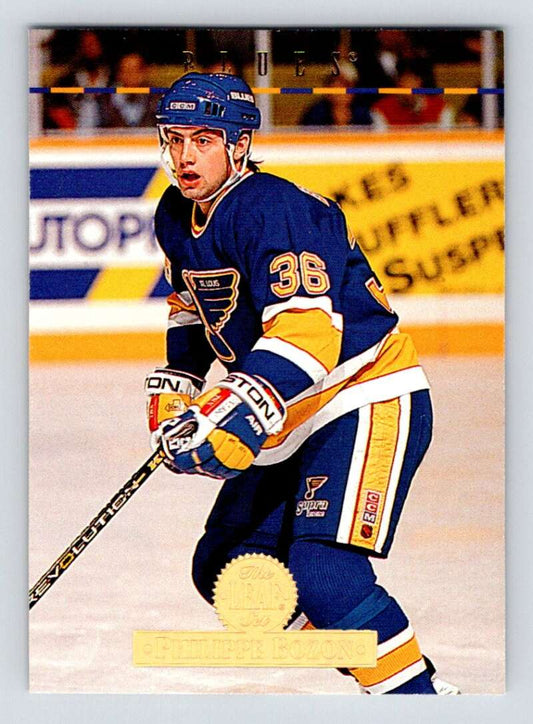 1994-95 Leaf #321 Philippe Bozon  St. Louis Blues  Image 1