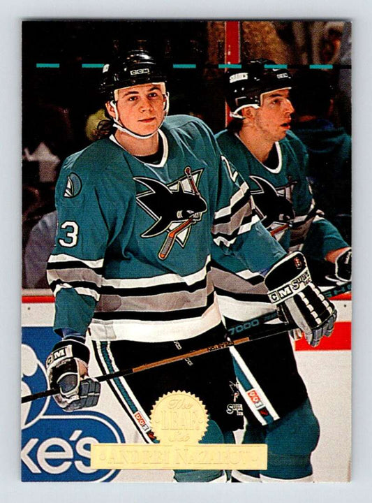 1994-95 Leaf #328 Andrei Nazarov  San Jose Sharks  Image 1